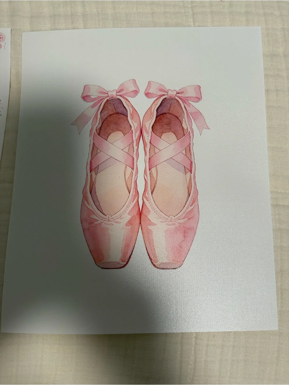Kids Ballet Flats - Pink 8x10 wall decor prints.